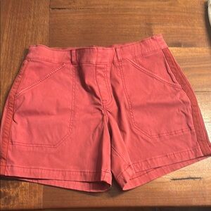 SPANX High Waist twill wild rose shorts